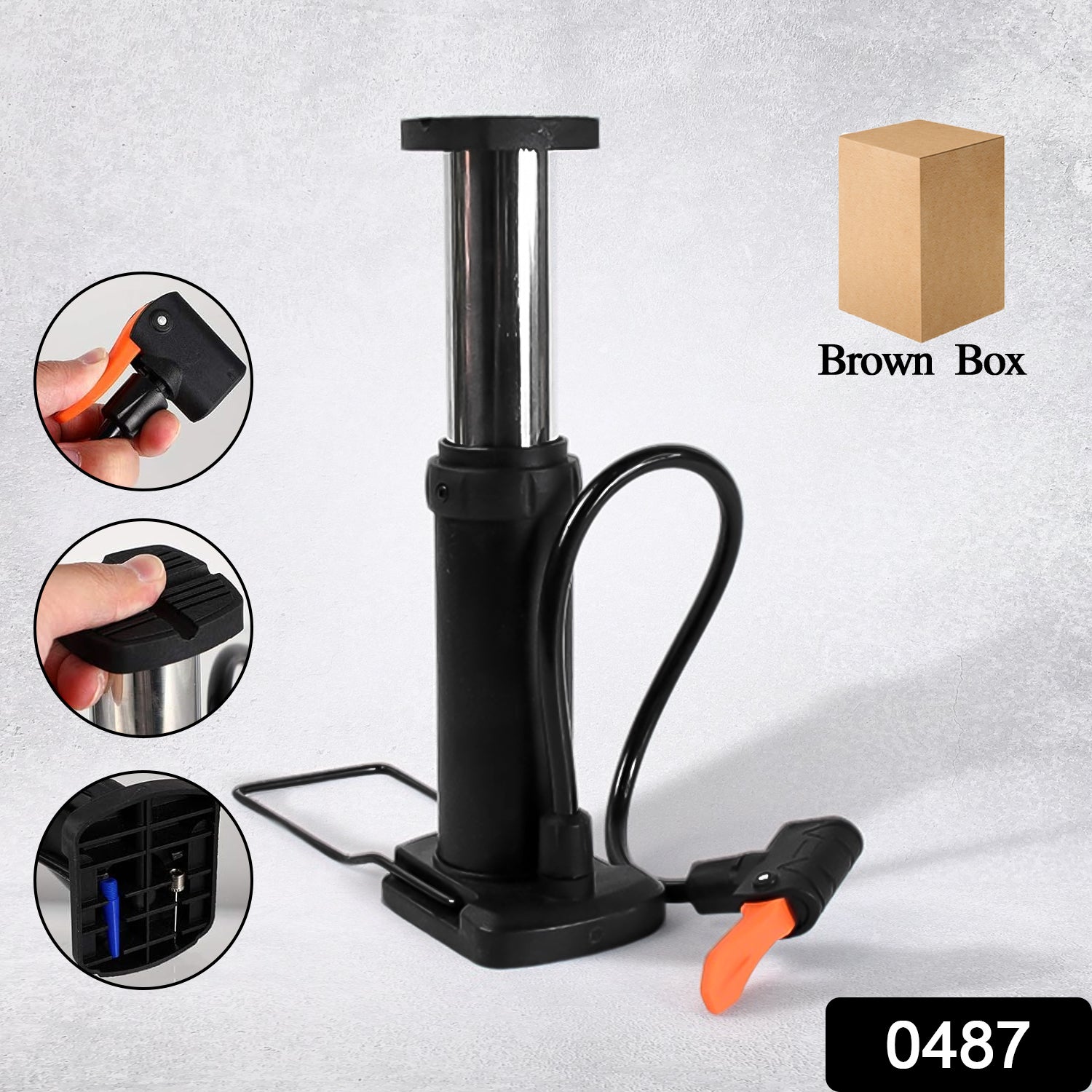 Portable Mini Foot Pump for Bicycle, Bike, and Car Portable Mini Foot Pump for Bicycle, Bike, and Car
